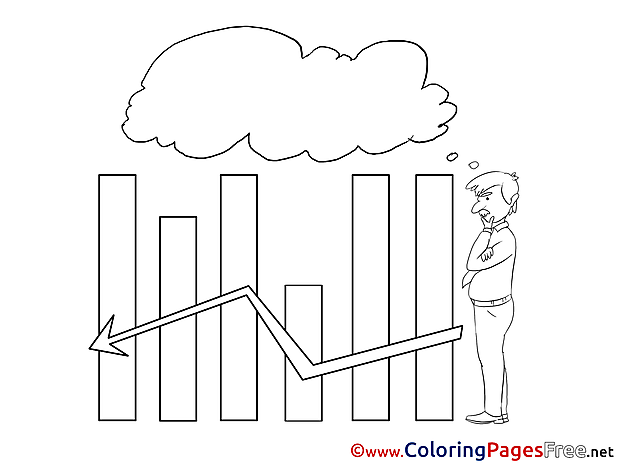 Diagram free Colouring Page Business