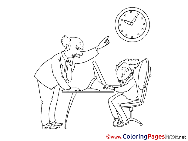 Director Colouring Sheet download Business