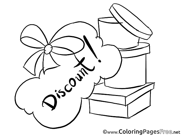 Discount free Colouring Page Business