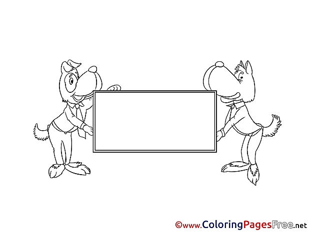 Dogs Coloring Pages Business