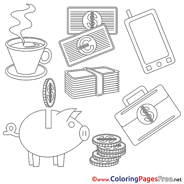 Free Business Coloring Sheets