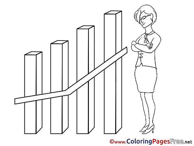 Girl Diagram Kids Business Coloring Pages