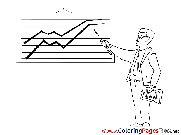 Graph Business Colouring Sheet free