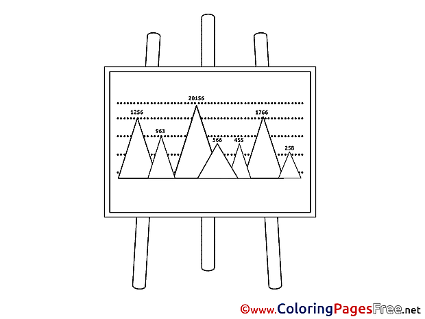 Graph free Business Coloring Sheets