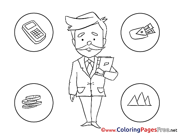 Illustration Business free Coloring Pages