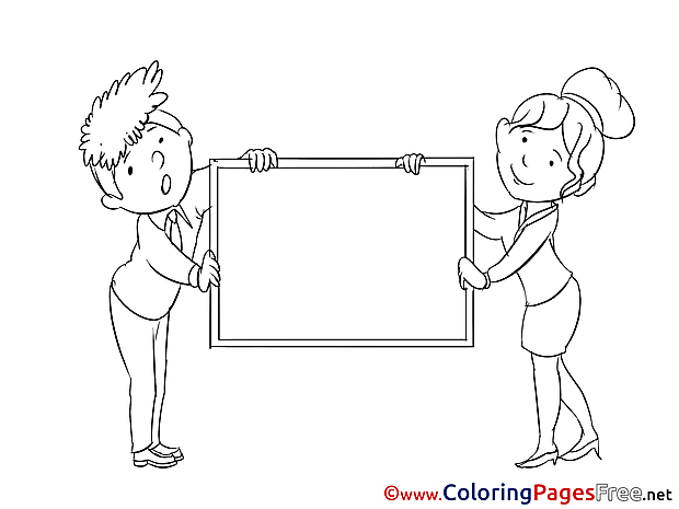 Illustration Coloring Pages Business