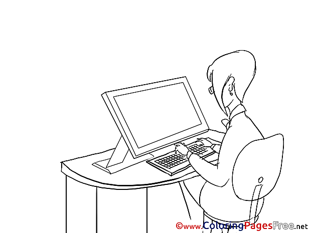 Job Business Coloring Pages free