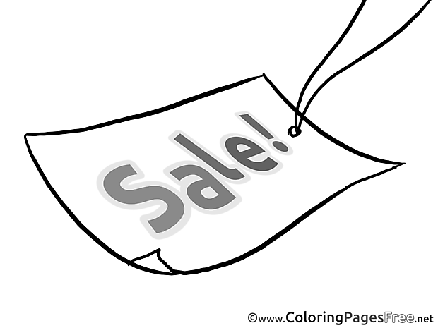 Leaflet Colouring Page Business free