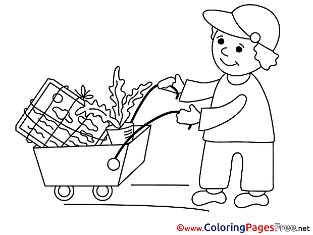 Loader free Colouring Page Business