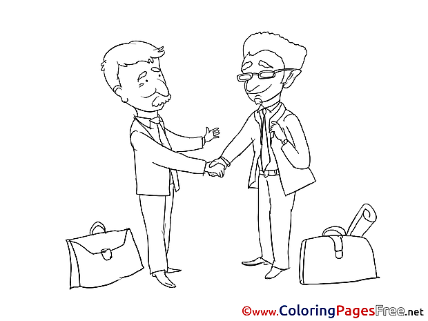 Meeting Business Coloring Pages free