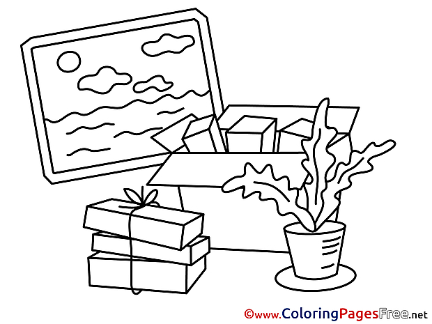 Move free Business Coloring Sheets