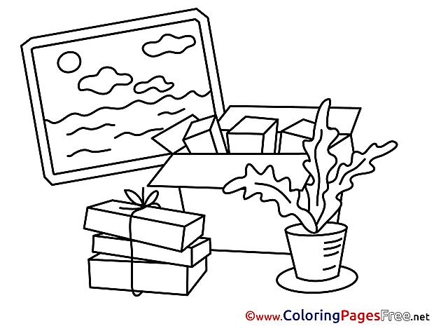 Move free Business Coloring Sheets