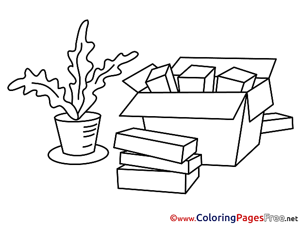 Objects Children Business Colouring Page