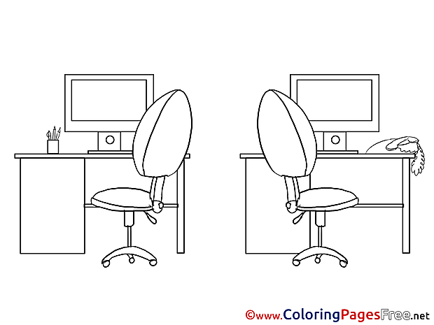 Office Business Coloring Pages download