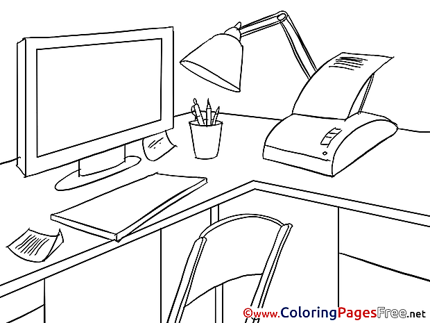 Office printable Coloring Pages Business