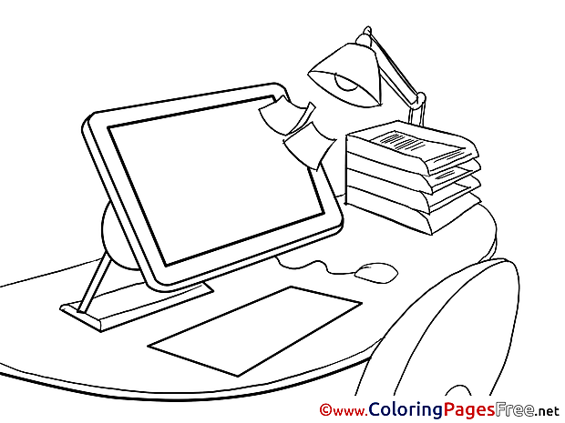 PC Kids Business Coloring Pages