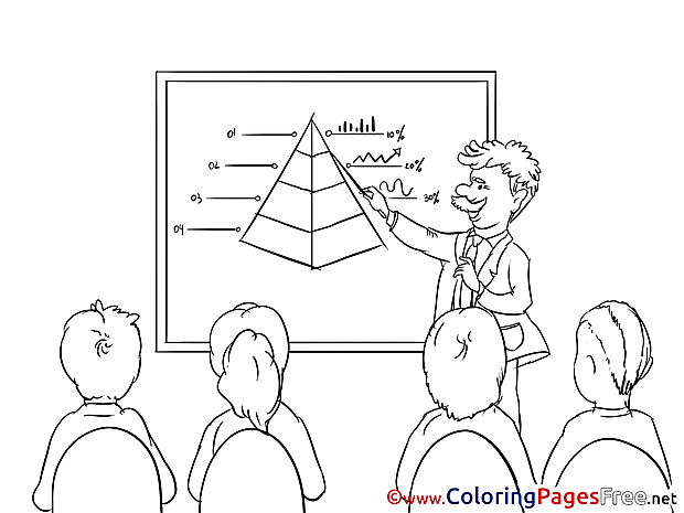 Presentation Business Colouring Sheet free