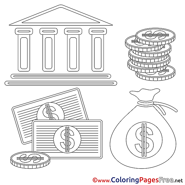 Printable Business Coloring Sheets