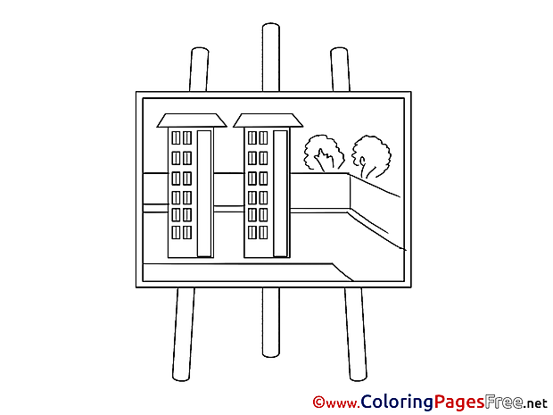 Project printable Business Coloring Sheets
