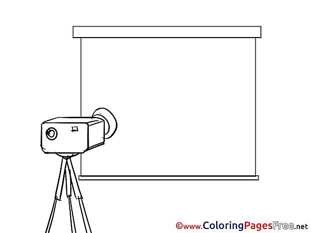 Projector Business free Coloring Pages