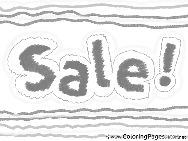 Sale Business Coloring Pages free