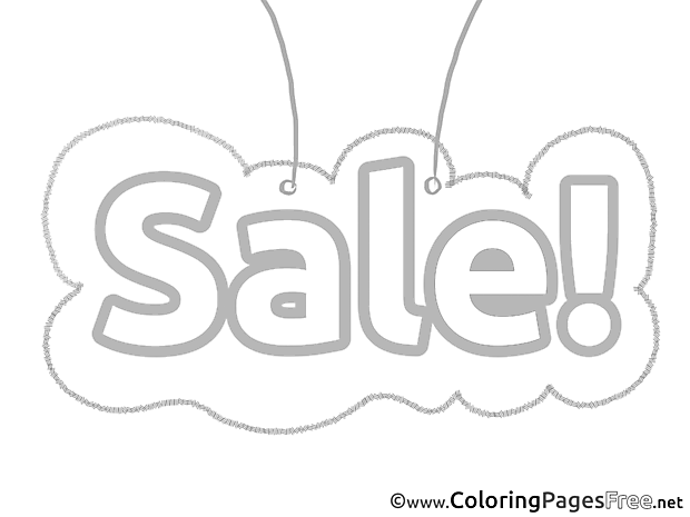 Sale Coloring Sheets Business free