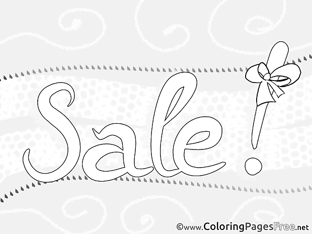 Sale Kids Business Coloring Pages