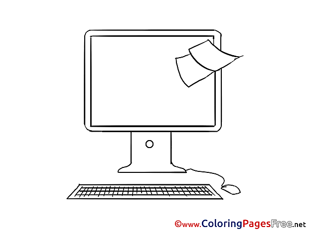 Sticky Note printable Coloring Pages Business