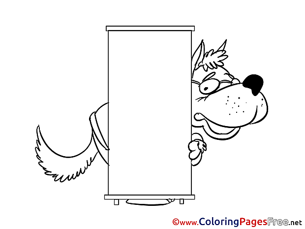 Wolf Kids Business Coloring Page
