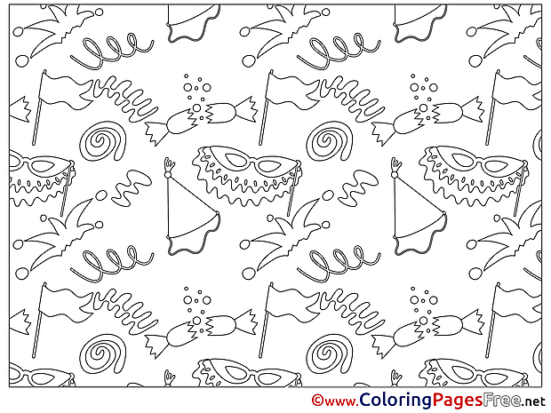 Children Decoration download Colouring Page