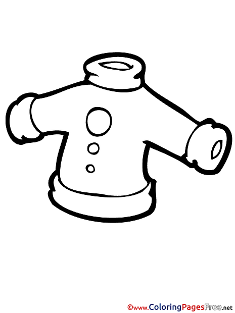 Clothes for free Coloring Pages download