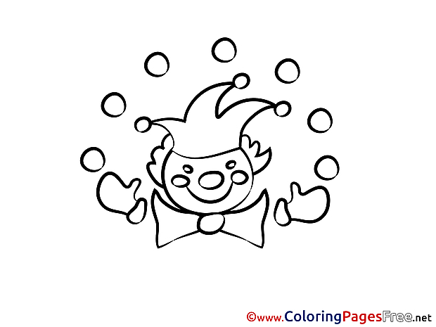 Clown printable Coloring Sheets download