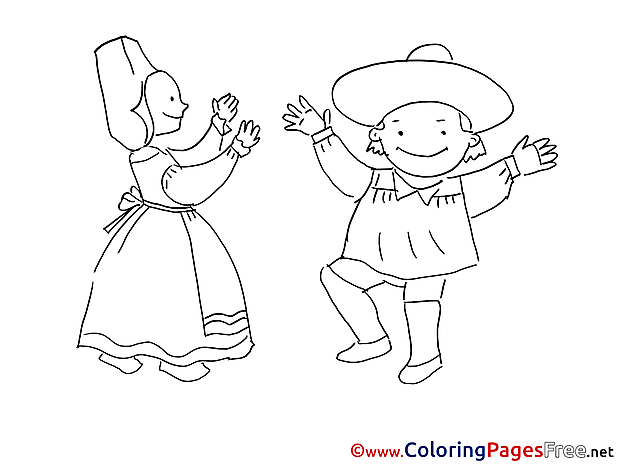 Costumes free printable Coloring Sheets