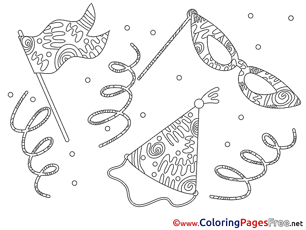 Festival Children download Colouring Page