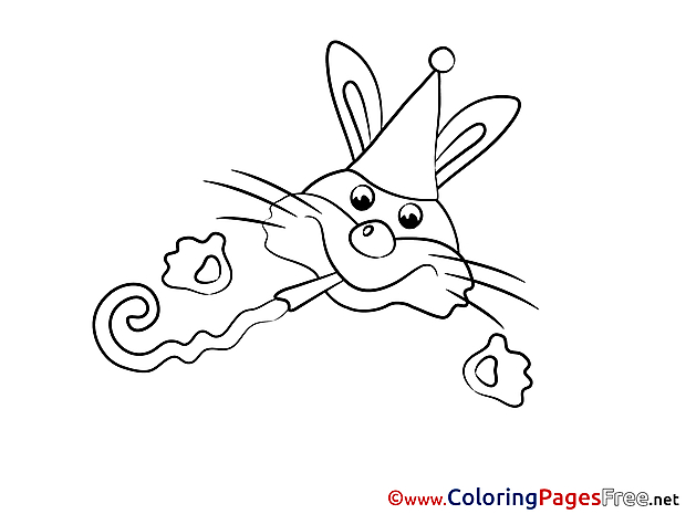 Hare Kids free Coloring Page