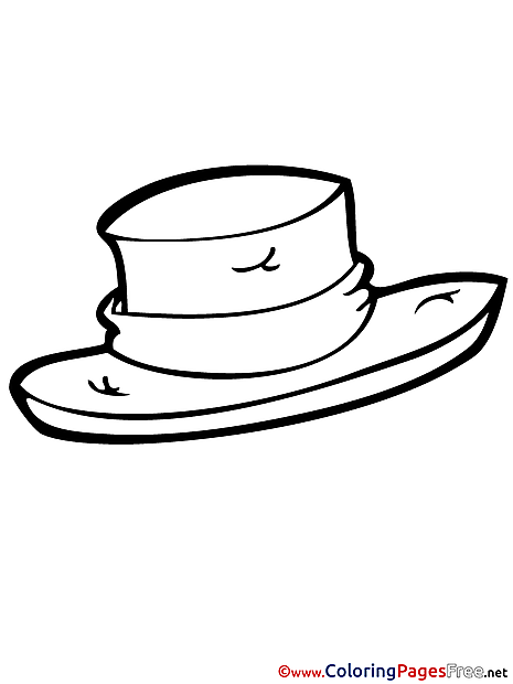 Hat Kids download Coloring Pages