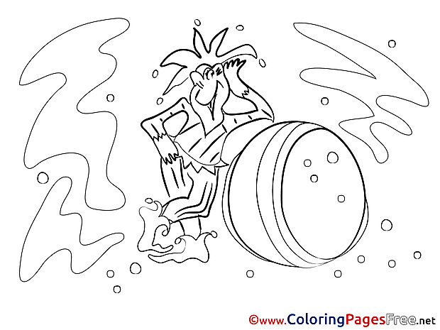 Jester free Colouring Page download