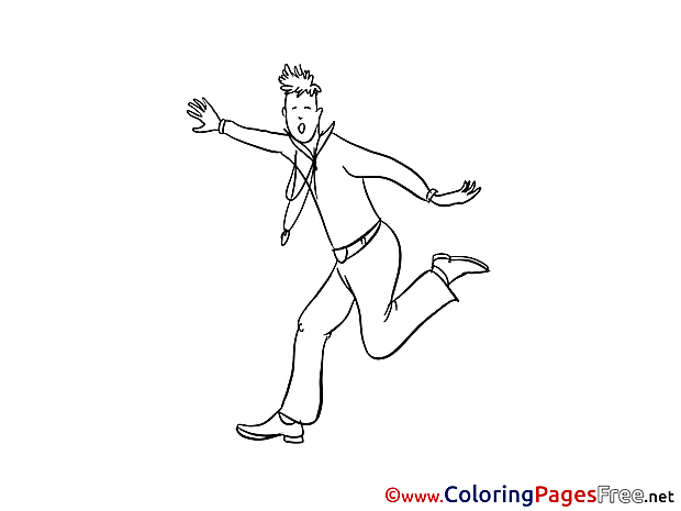 Man free Colouring Page download