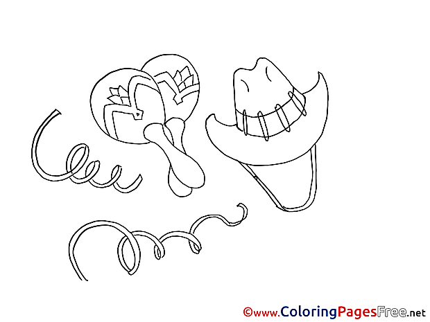 Mexican Kids download Coloring Pages