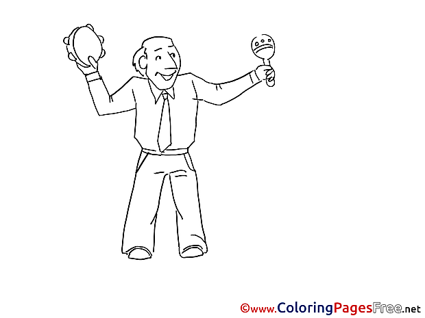 Music for free Coloring Pages download