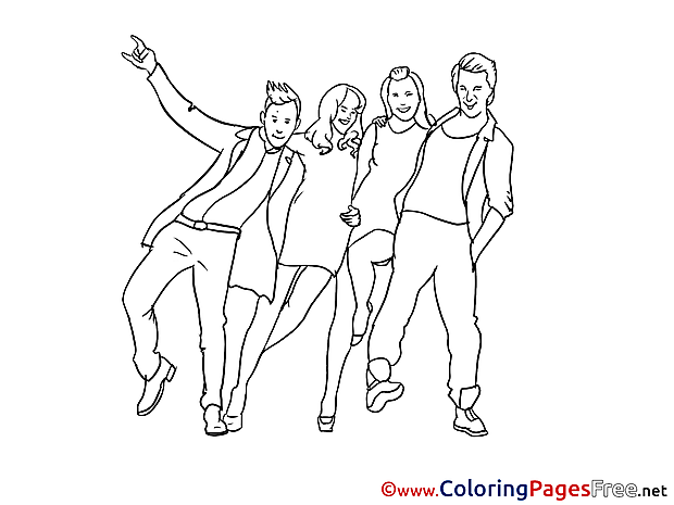 Party Coloring Pages for free