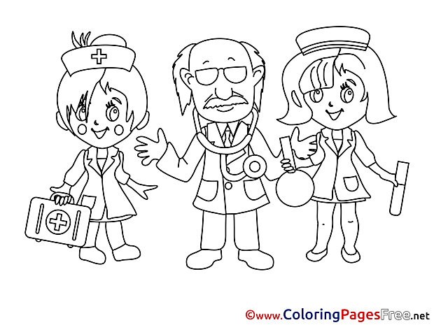 Printable Doctor Coloring Pages for free