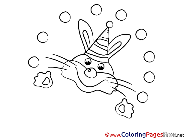 Rabbit Colouring Sheet download free