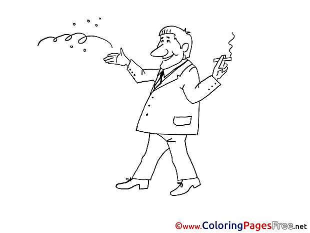 Smoker Coloring Pages for free