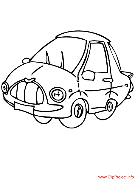 Car coloring page for free