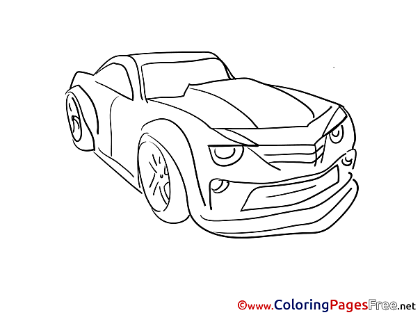 Children Coloring Pages Car free