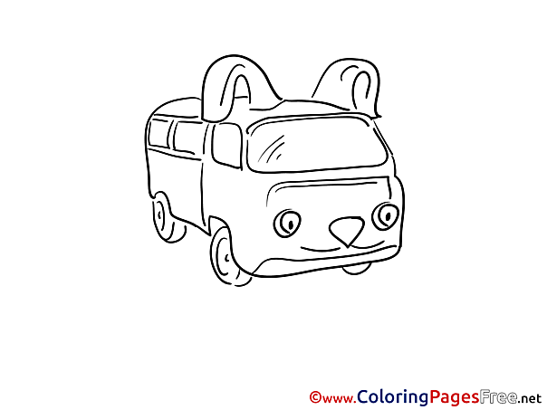 Fourgon download Colouring Sheet free
