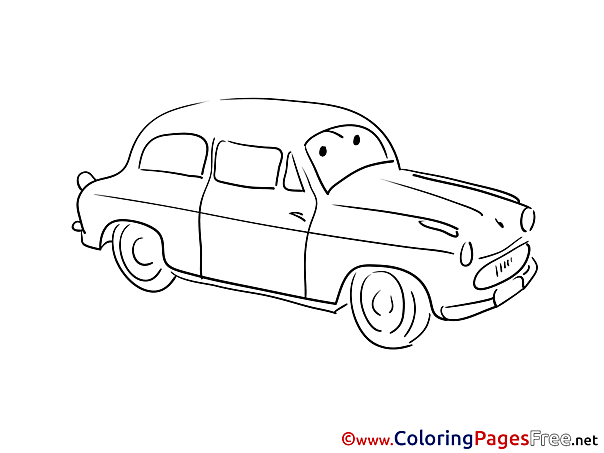 Free Car Colouring Page download