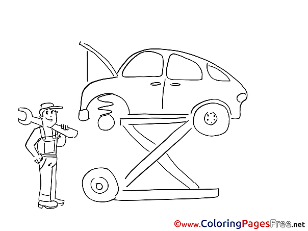 Mechanical Coloring Sheets download free