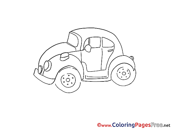 Mini Car free printable Coloring Sheets